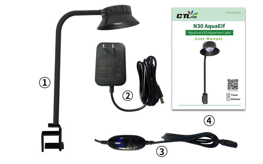 CTLite 30W AquaElf marine plants and fresh fish LED aquarium light