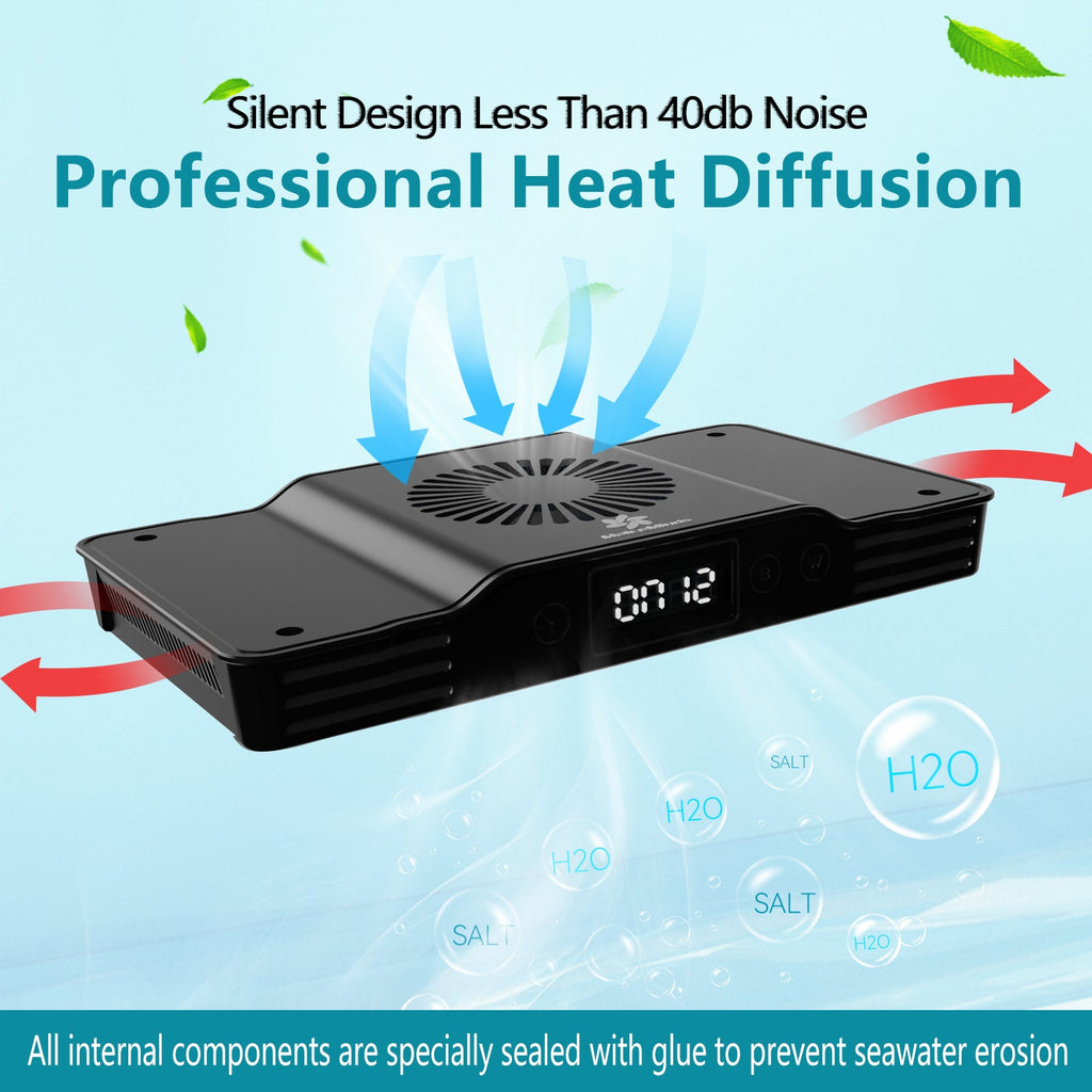 CTLite A036 35W IP65 built-in timer touch control LED aquarium light with 2 independent channels