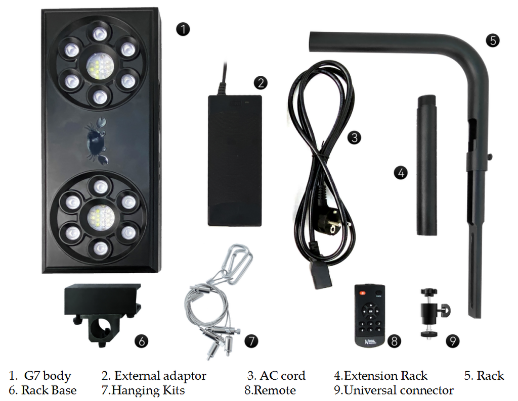 CTLite 6 Channels 140Watt LED Aquarium Light